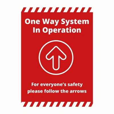 Sign - One Way Alert